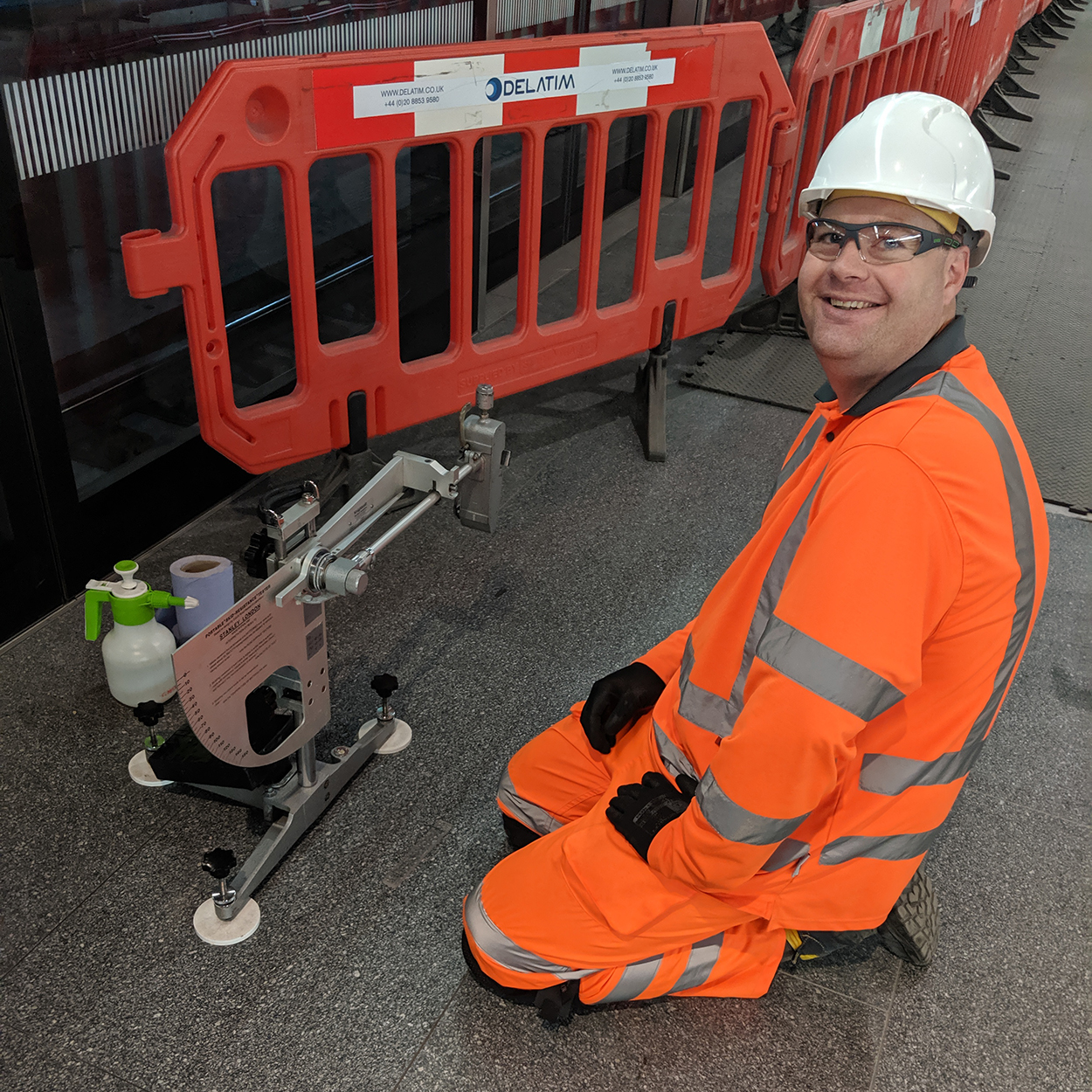 Ben Powers executing a Pendulum Test, according to the UKSRG Guidelines and the British Standards.